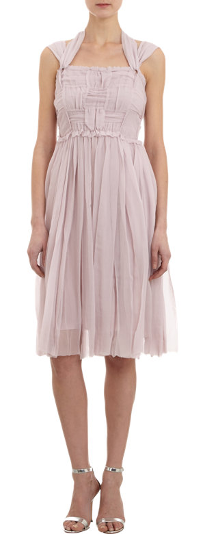 Nini Ricci - Mousseline Basketweave-Bodice Dress - $2,950